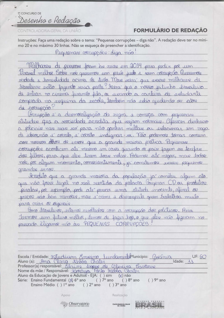 6°Ano Redação - GO 