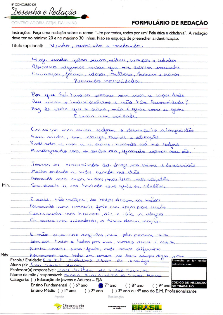 7°Ano Redação- CE