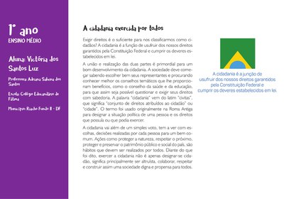 1°Ano Redação- DF