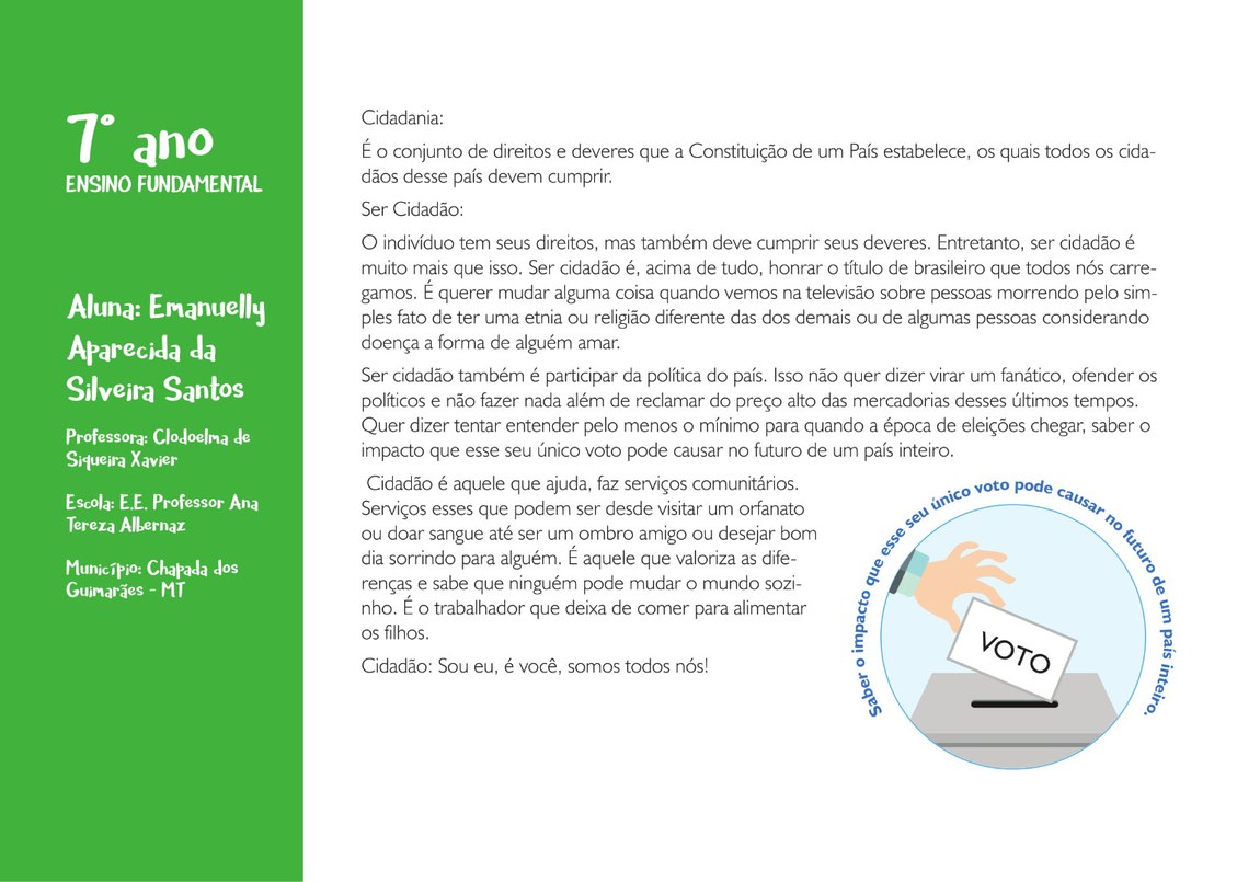 Emanuelly Aparecida da Silveira Santos- E.E Professor Ana Tereza Albenarz