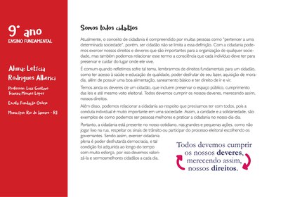 9°Ano Redação- RJ