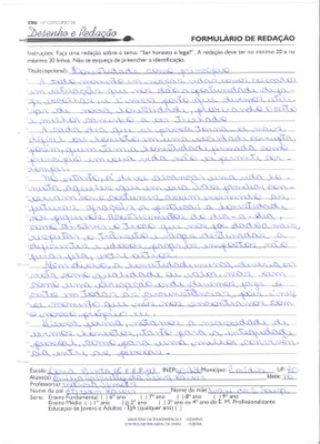 2º Ano: Redação Ensino Médio - RO