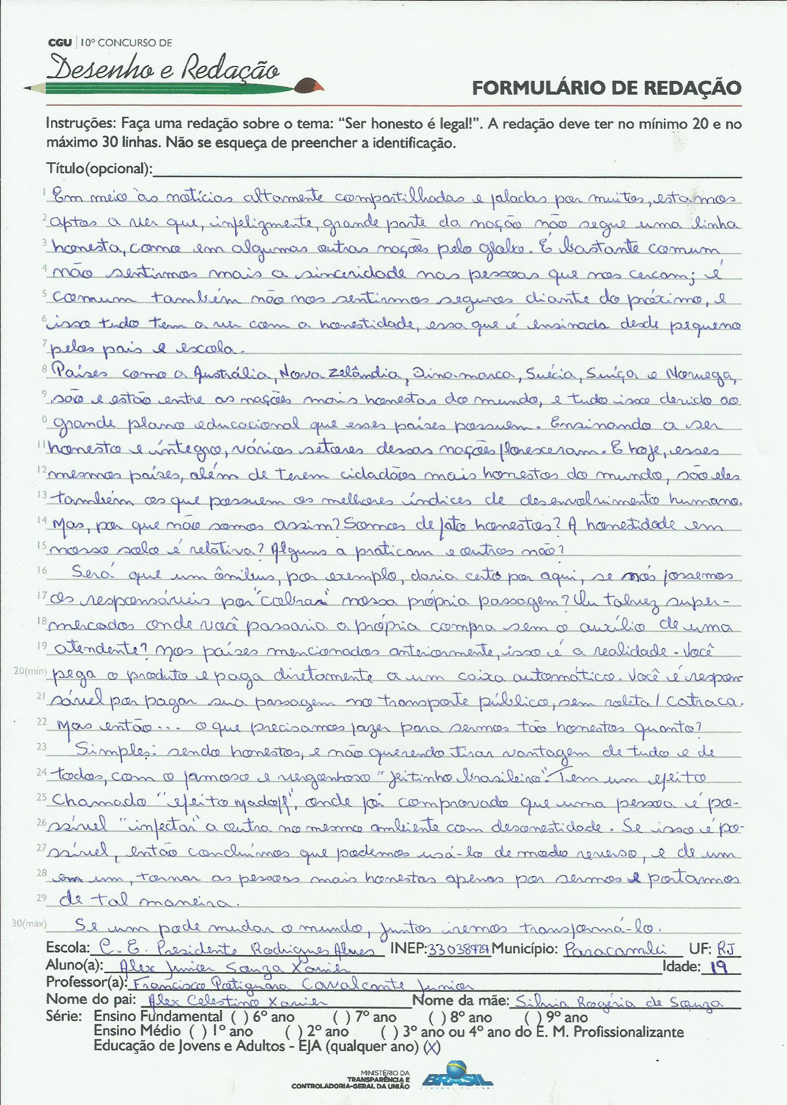 EJA: Redação - RJ