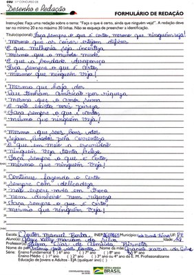 9º ano fundamental - PE