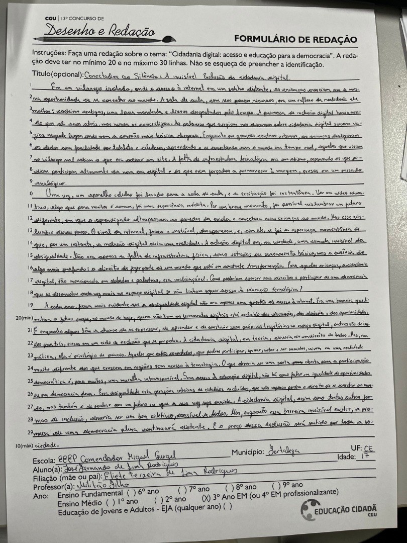 3° Ano do Ensino Médio