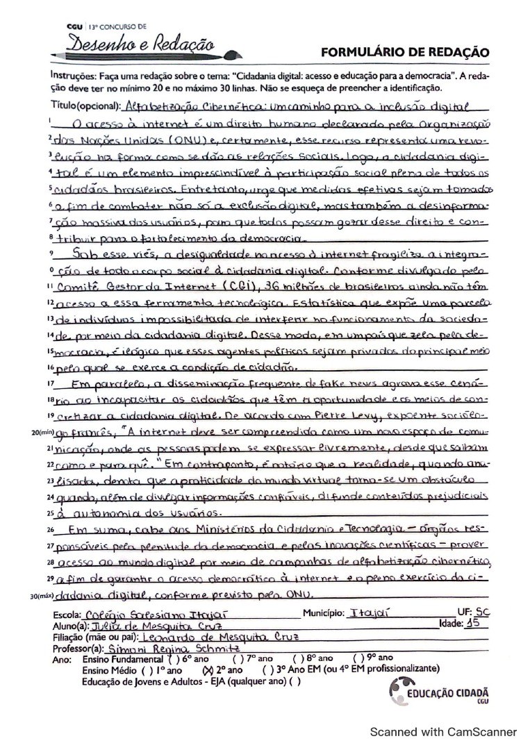 2° Ano do Ensino Médio