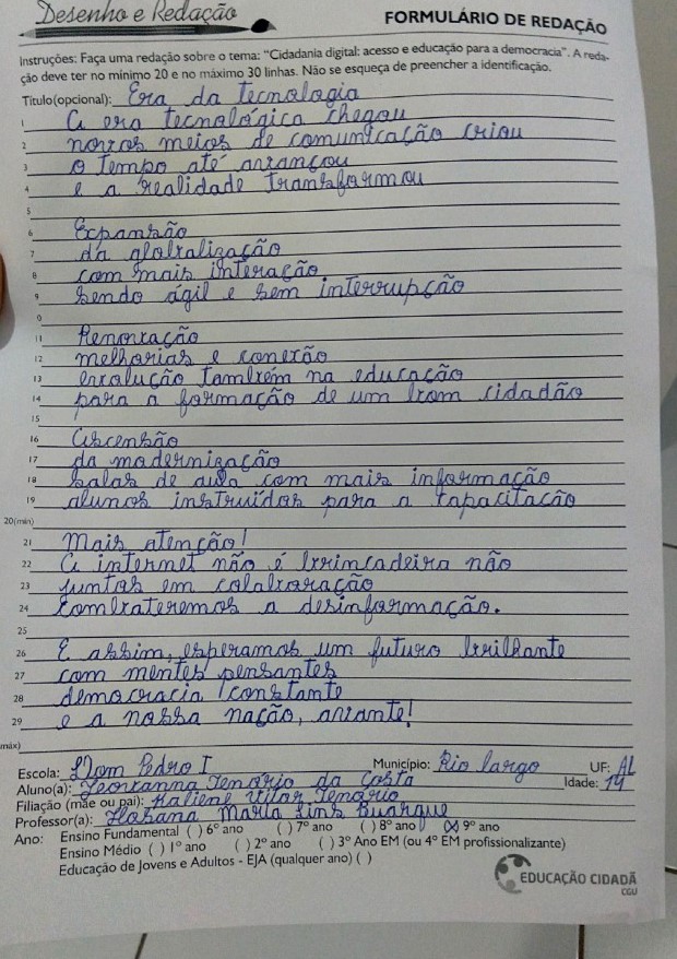 9° Ano do Ensino Fundamental