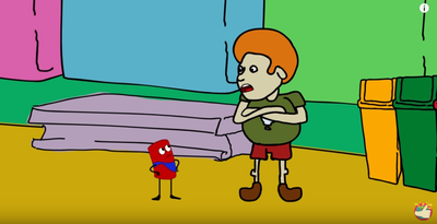 A rua também é nossa: não jogue lixo no chão!