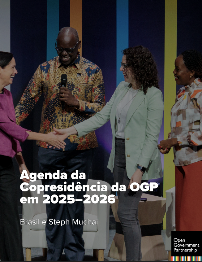 Capa da Agenda OGP 2025-2026