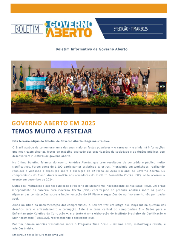 Capa do Boletim