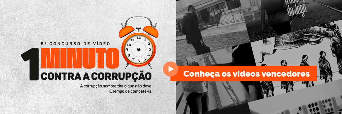 Vencedores 6º Concurso 1 minuto contra a corrupção