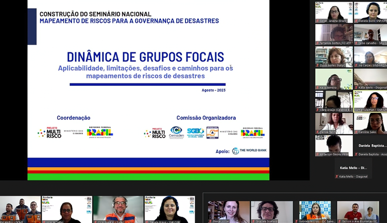 Ministério das Cidades promove escuta ativa de atores-chave do Mapeamento de Risco de Desastres Geológicos e Hidrológicos