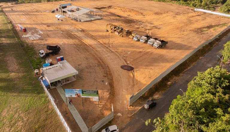 Canteiro de obras do programa Minha Casa, Minha Vida, em Manaus.
