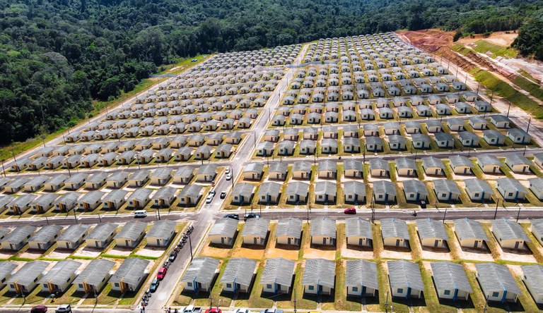 Vista aérea das unidades habitacionais do Vale das Nascentes