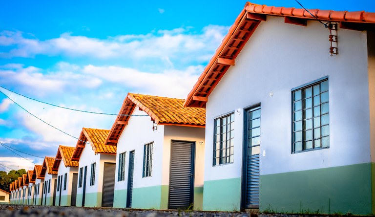 Na foto casas do MCMV