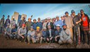 Na foto o ministro das cidades junto a autoridades e trabalhadores da construção civil