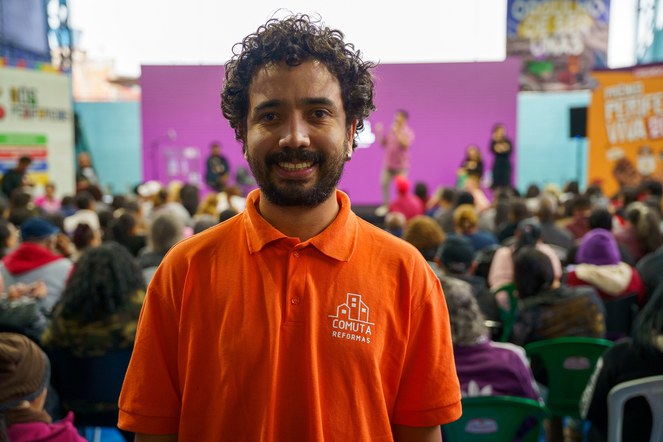 Na foto um dos participantes da iniciativa