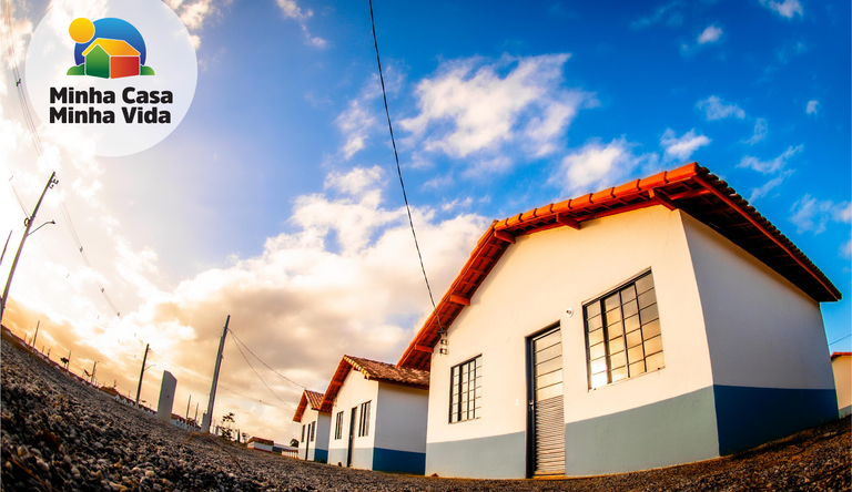 Na imagem casa do porgrama Minha Casa, Minha Vida