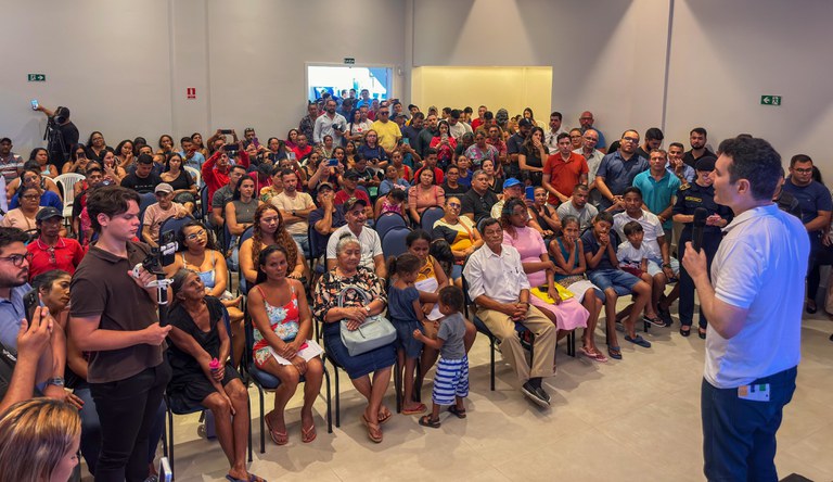Na imagem ministro Jader Filho em evento do programa MCMV, no Pará