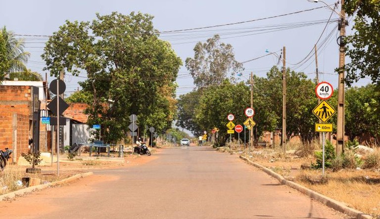 Imagem de rua no loteamento Taquari, em Tocantins
