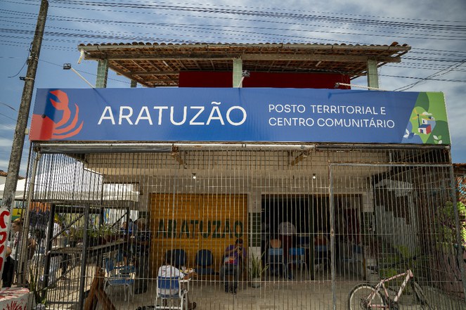 Posto Territorial Aratuzão inaugurado para início de obras. Crédito: Leandro Vaz
