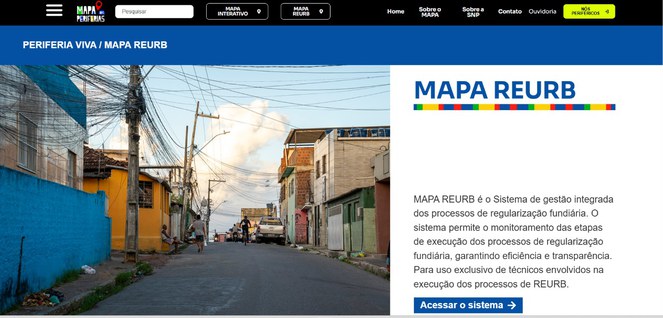 Telão com o mapa das periferias 