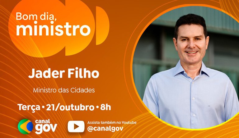 Na imagem banner do bom dia ministro