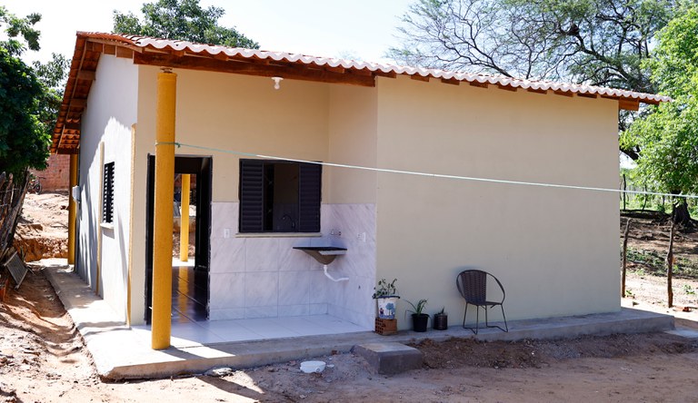 Na imagem, casa rural do programa Minha Casa, Minha Vida