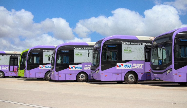 Na imagem, BRT´s do transporte público de Belém, Pará