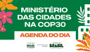 Banner com imagens da natureza com a frase Agenda do Dia