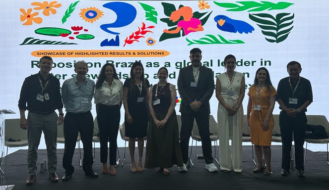 Representantes da Secretaria Nacional de Saneamento Ambiental e da Consultoria Jurídica do Ministério das Cidades participaram de diversas agendas durante a COP30.