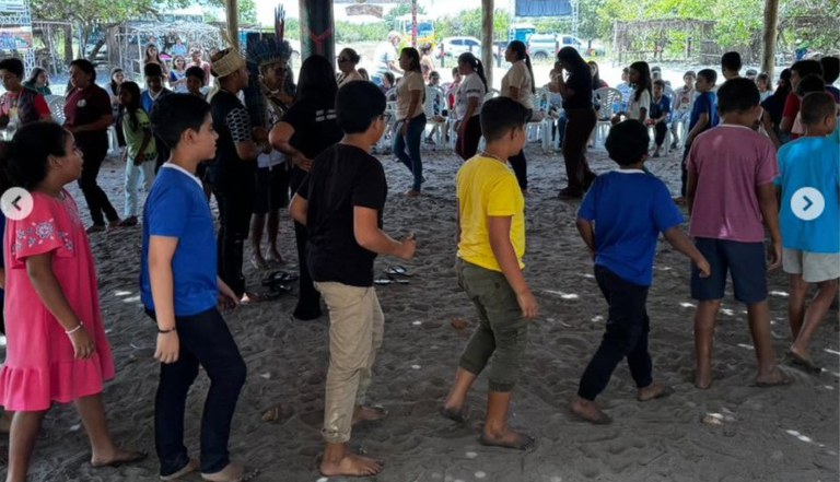 Crianças do Memórias Potiguara