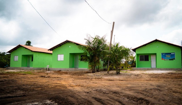 Na imagem conjunto habitacional do programa Minha Casa, Minha Vida