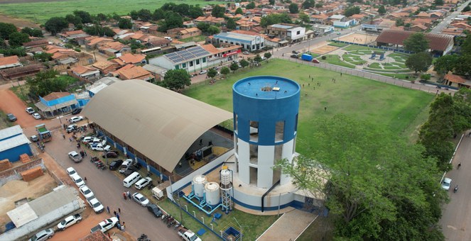 Na imagem estação de tratamento de água no Paragominas  