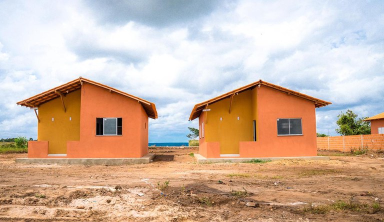 Na imagem casas rurais de alvenaria do município de Paragominas, Pará