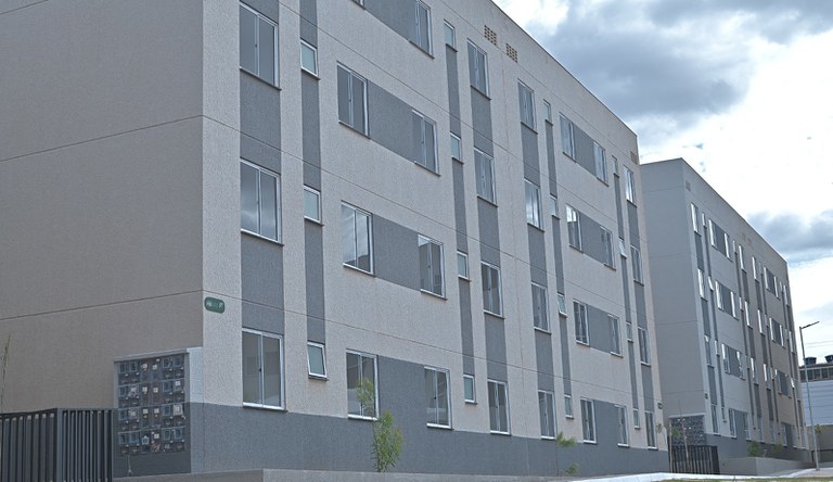 Na imagem conjunto habitacional do programa Minha Casa, Minha Vida, no Goiás.