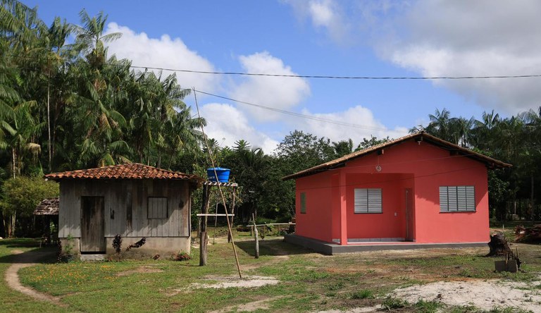 Na imagem casa em comunidade quilombola do Pará