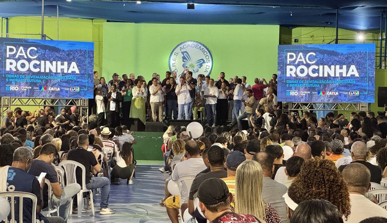 Vista do público durante a apresentação