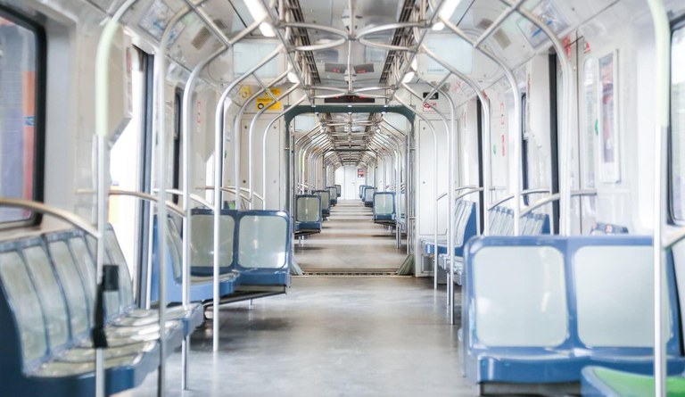 Interior do trem