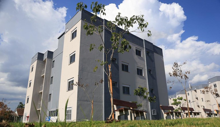 Na imagem foto panorâmica de conjunto habitacional do Minha Casa, Minha Vida, em Venâncio Aires (RS)