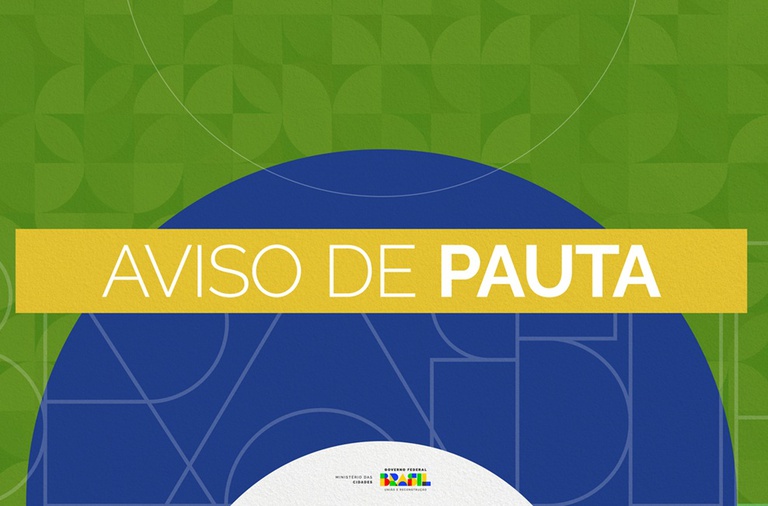 Na imagem banner do aviso de pauta