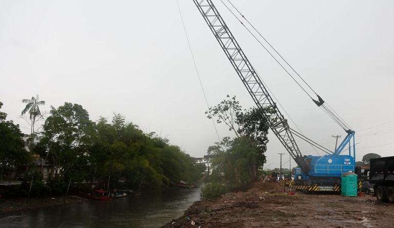 Na imagem foto do canal do Turunduba, em Belém.
