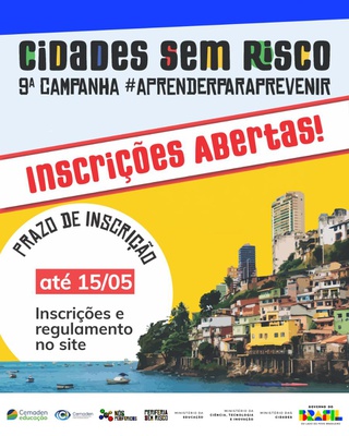 Banner inscrição AprenderPrevenir: Cidades sem Risco