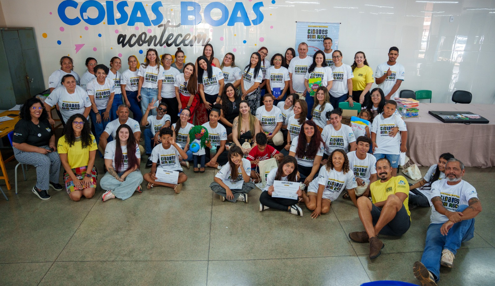 Encontro passou por dois territórios para formar alunos, educadores e comunidade para identificar e prevenir os riscos antes que eles ocorram