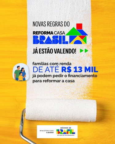 Card com informações do Reforma Casa Brasil