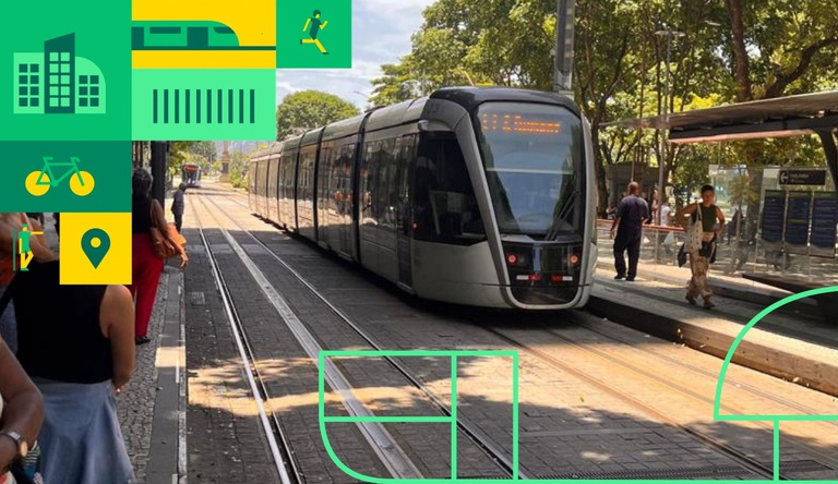 Na imagem linha de metrô