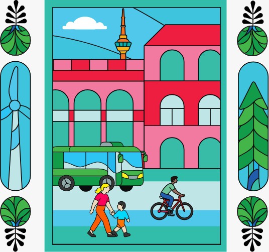 Imagem ilustrativa de pessoas andando na rua