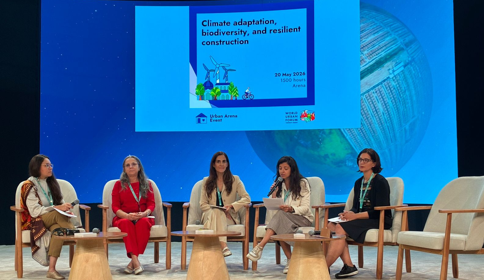 A diretora de Sustentabilidade e Projetos Especiais, Alice Carvalho participou da programação oficial da ONU-Habitat