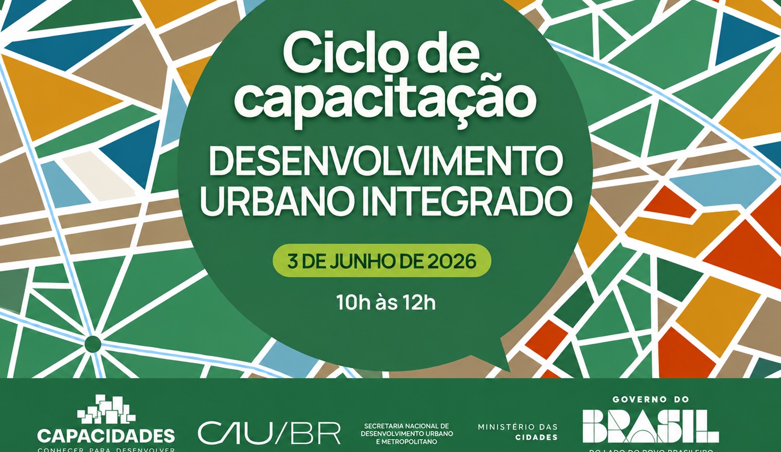 Ministério das Cidades promove 2º webinário sobre Desenvolvimento Urbano Integrado