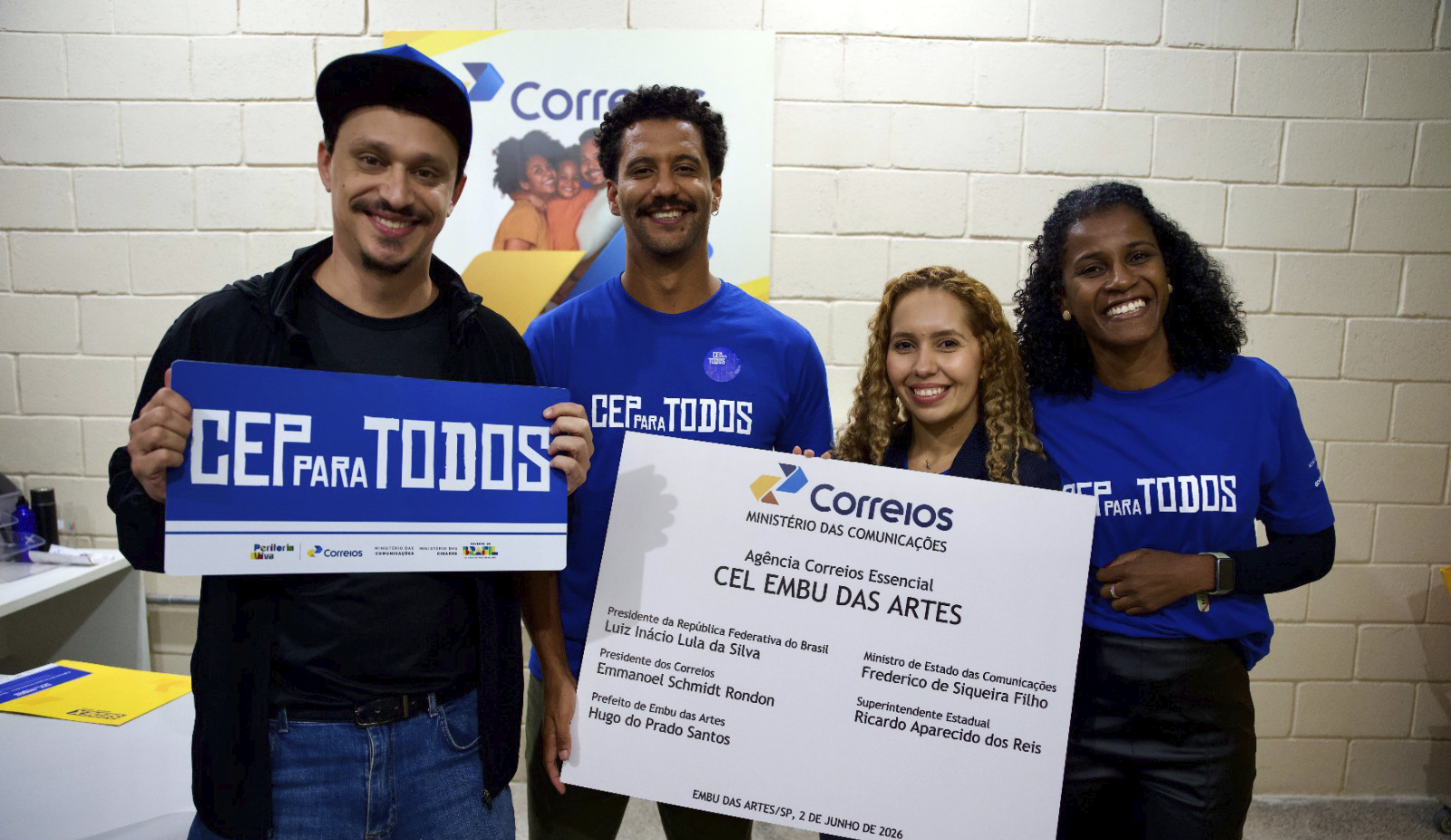 Em Embu das Artes, Ministério das Cidades avança com o início da fase 3 do programa que levou CEP para todas as favelas e comunidades brasileiras